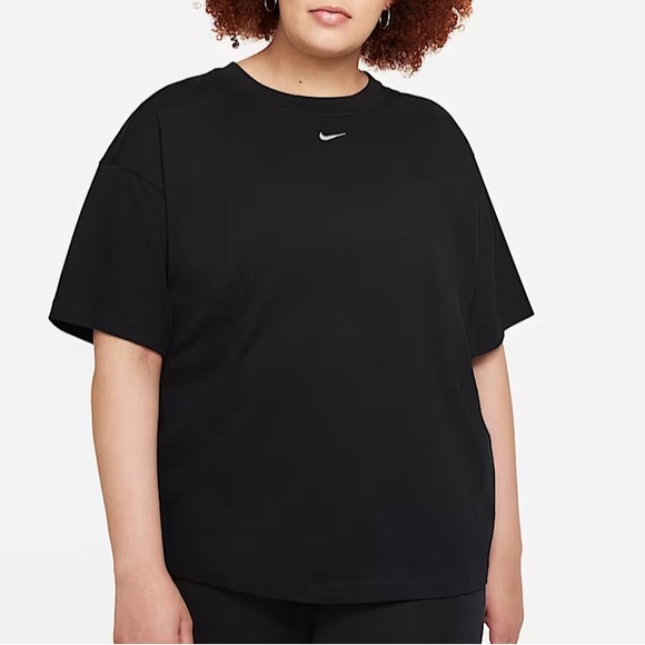Nike-Sportswear Essential Oversized Short-Sleeve Top-Color: Black-Size: 3X!! - Picture 1 of 15